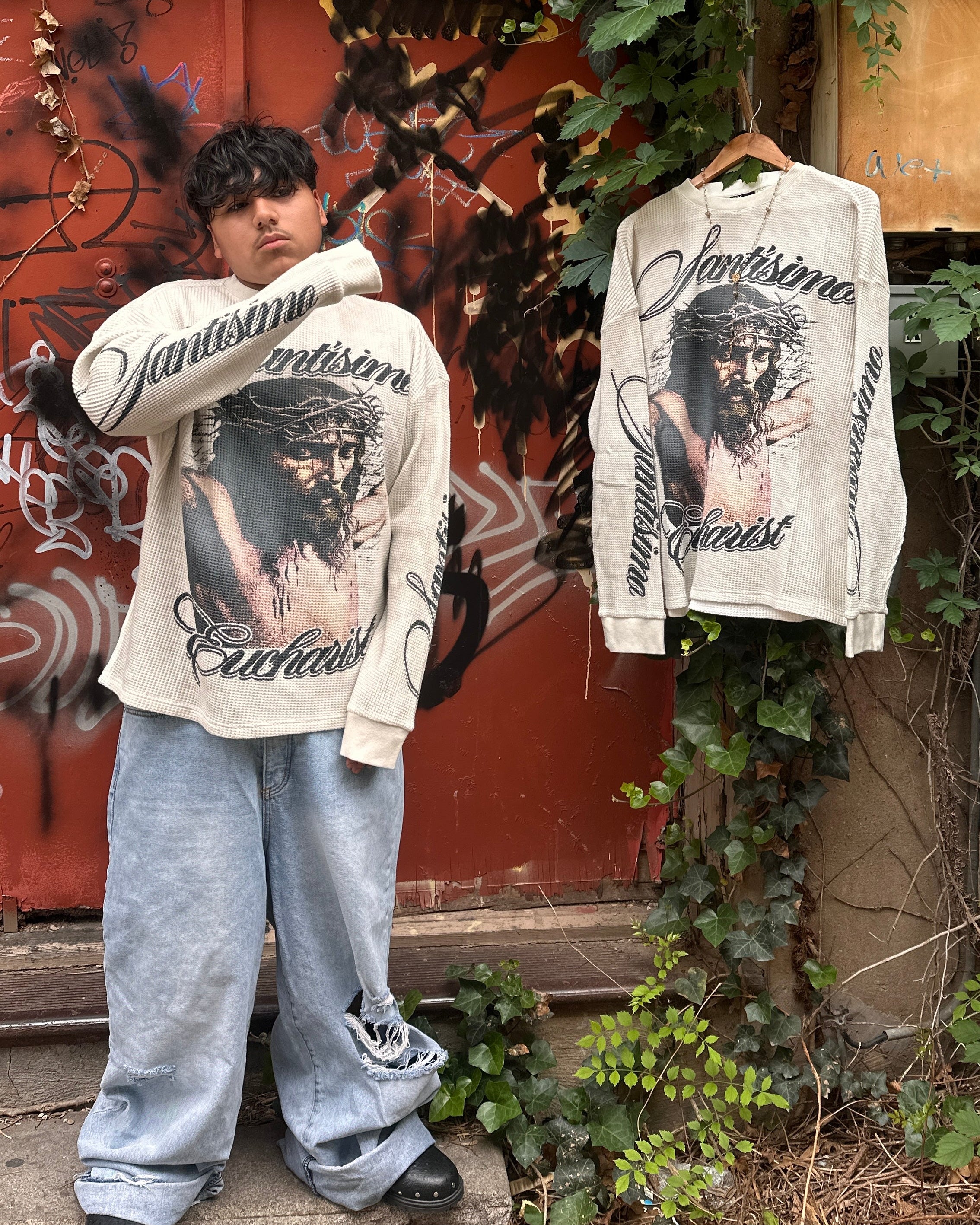 White "Santisimo" Long Sleeve Thermal