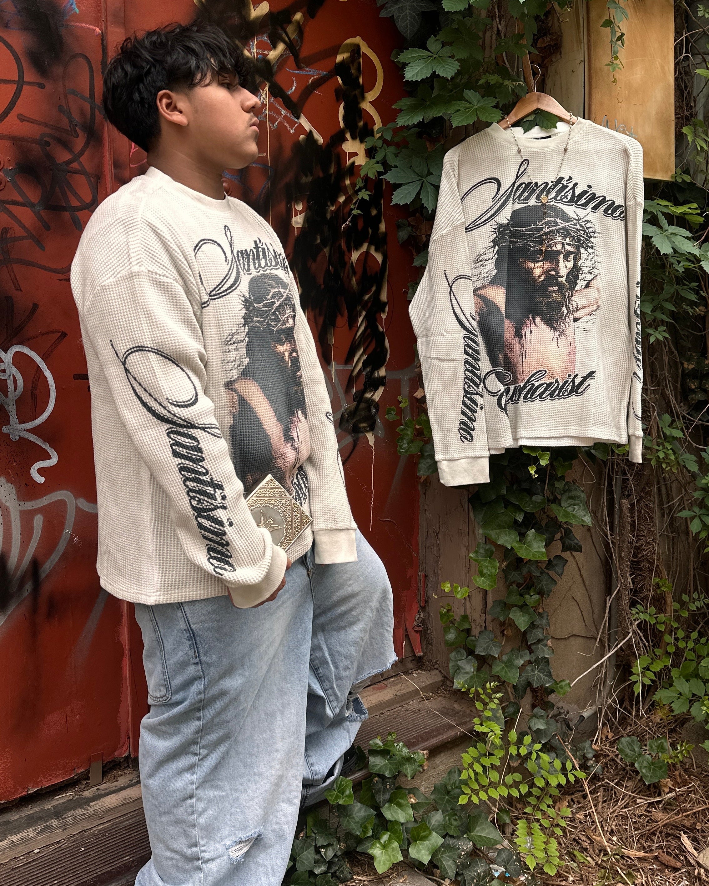 White "Santisimo" Long Sleeve Thermal